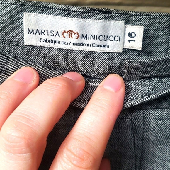 Marisa Minicucci  Gray wide leg wool blend dress pants, size 16 - Picture 5 of 9